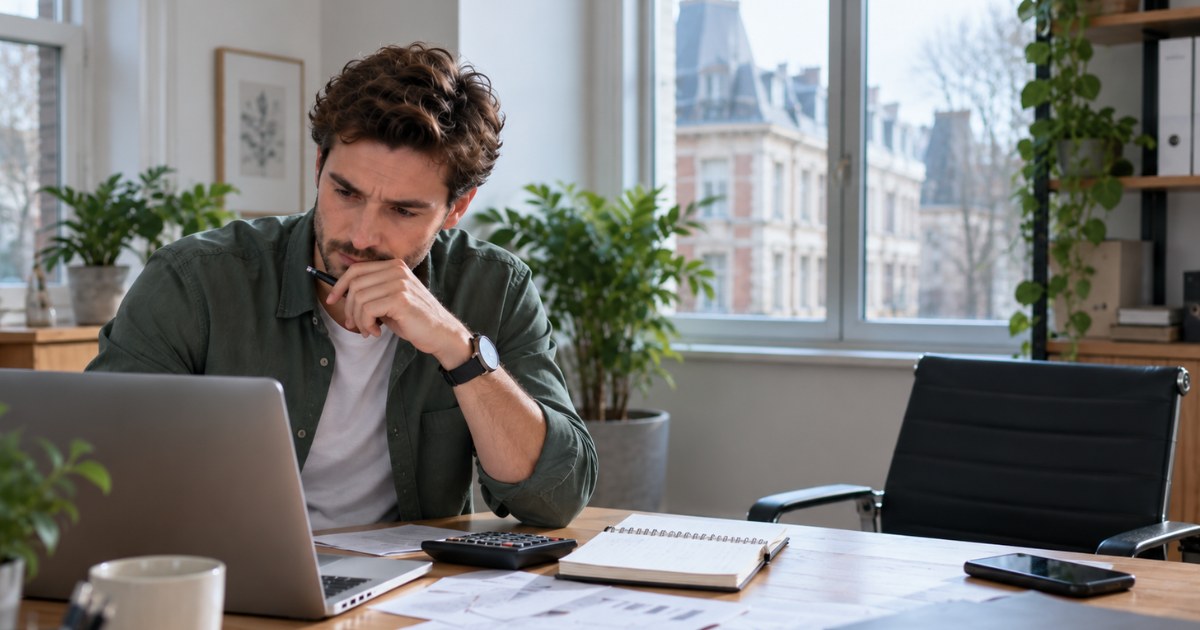 Un entrepreneur calcule le coût salarial de son premier employé à son bureau